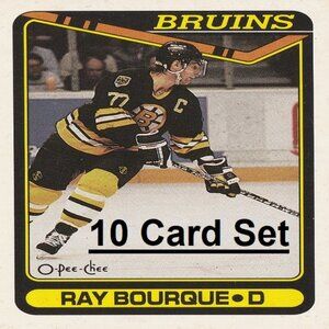 Ray Bourque Hockey Card Collection - 10 Boston Bruins NHL Hockey Cards